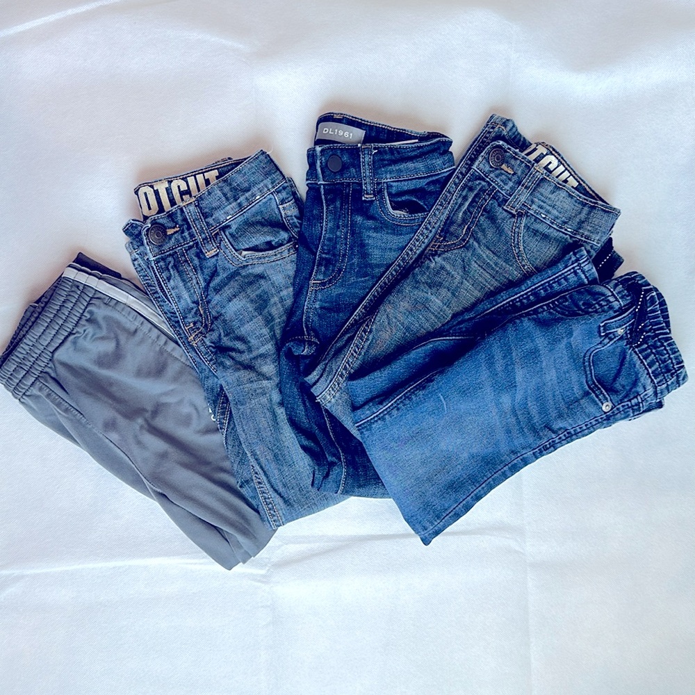 Lot of 5 Pants Size 5 Levi’s, DL1961, adidas & Gymboree